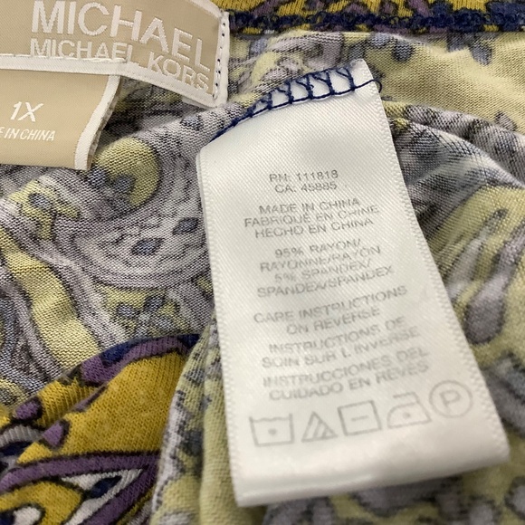 Michael Kors, Paisley Cowl top fits “XL” 39/40 bust - Picture 7 of 7